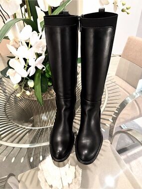 Aquatalia Women’s Black Over-the-Knee Riding Boots Size 6